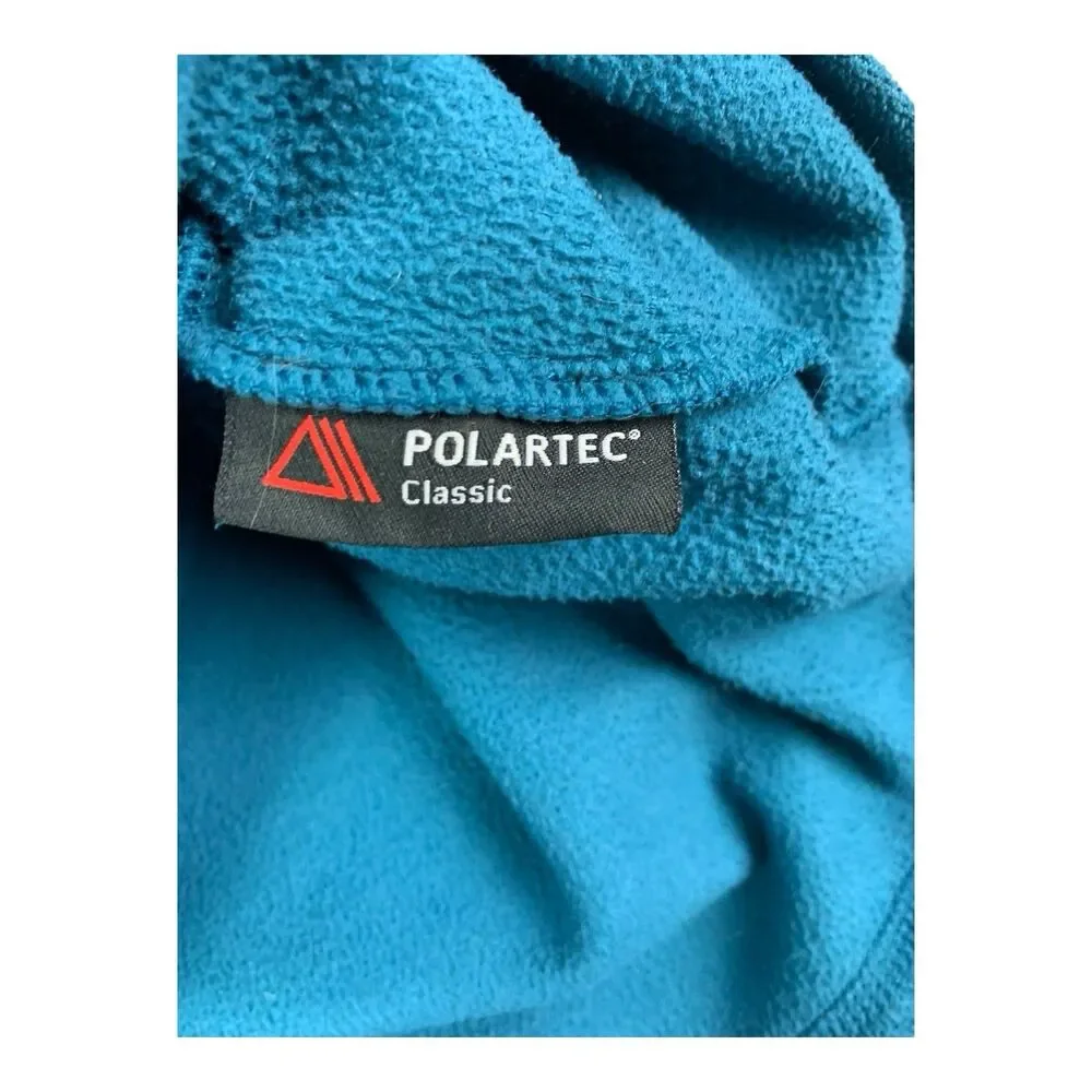 The North Face 1/4 Zip Fleece Pullover Sweater, Teal Green, Men’s Size Medium